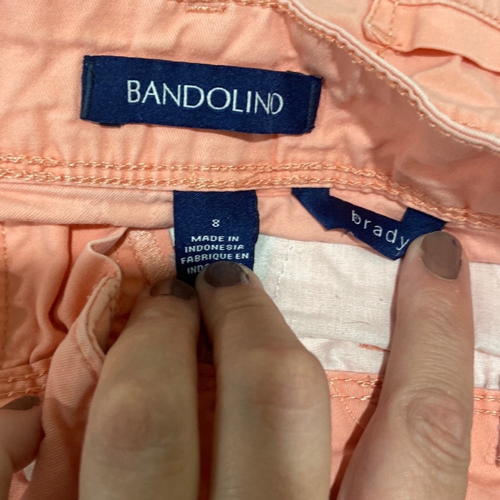 Peach Women's Shorts Brandolino Brandy size 8 shorts Bermuda - Picture 11 of 13